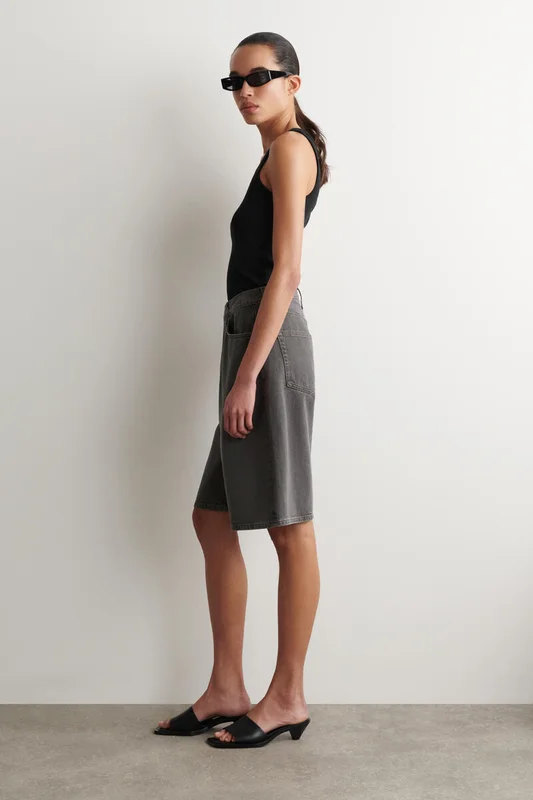 COS Femme Bermuda En Denim in Marron