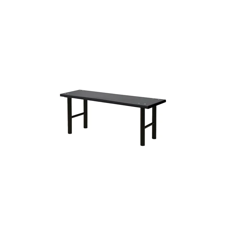 Changing room bench STADIUM, 1000x360x430 mm, black, black