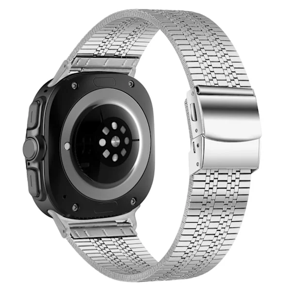 Urrem kompatibelt med Samsung Galaxy Watch Ultra 8 i rustfrit stål med fem-perle turtle clasp design i flere farver Silver