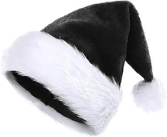 Julehat Nissehue til Voksne, Luksuriøs Nissehue til Voksne til Julefest, Nissekostume -Qin