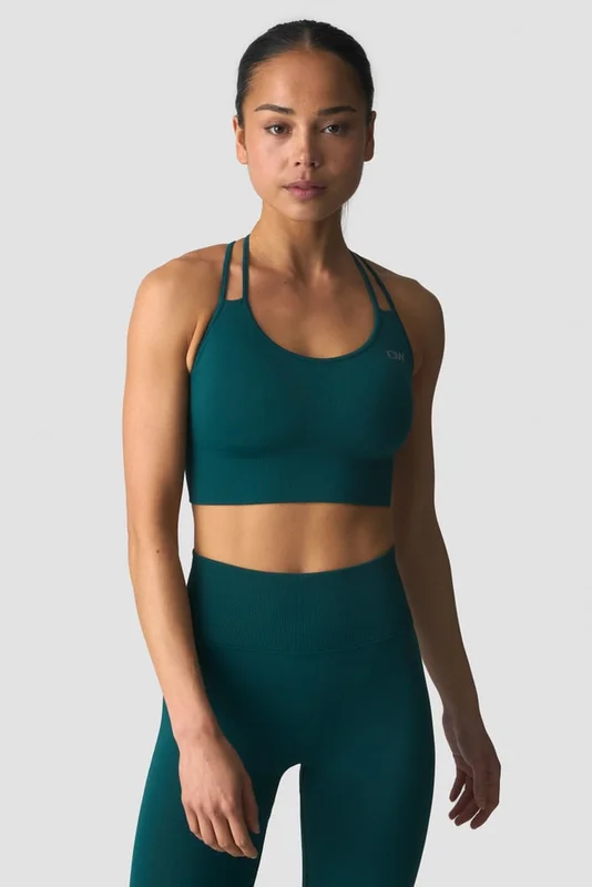 ICANIWILL - Define Seamless Sports Bra Forest Green - Sports-BH - Damer - Træningstøj fra ICIW