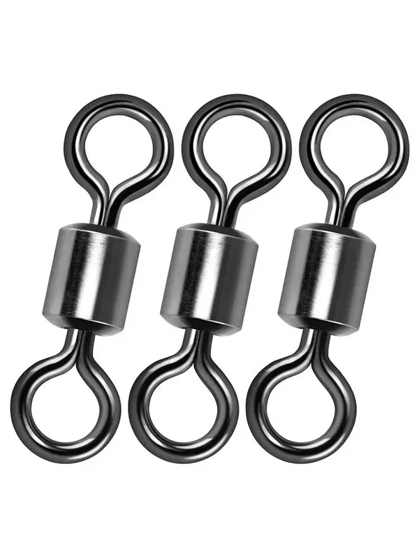 AliExpress - 50 Stück Lagerwirbel Angelverbinder Edelstahl Karpfen Snap Angelhaken Köder Solid Ring Wirbel Tackle Ausrüstung Zubehör