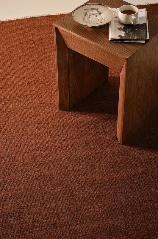 Jotex - Ullteppe Polyester/Bomull/Bomull/Viskose/Polyester/Ull/Viskose/Ull Karamell ROW - Kjøp Ulltepper hos Jotex