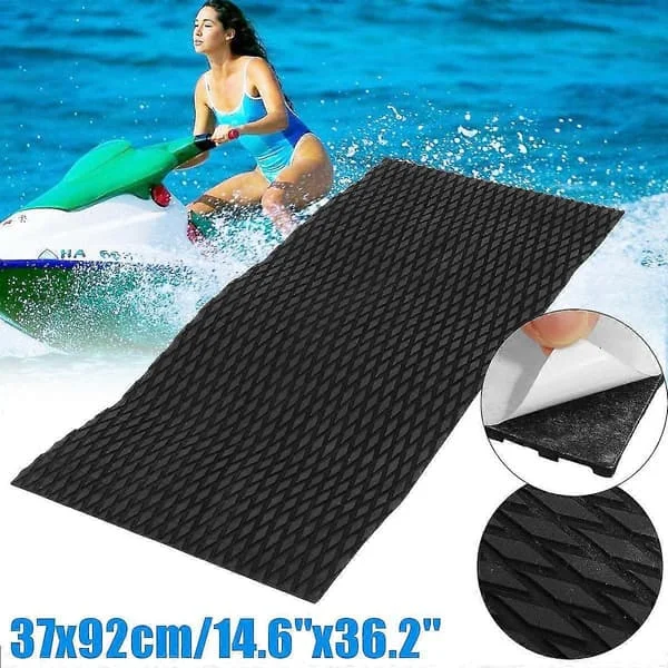 Vattenskoter Halkskydd Marin Golv Syntetiskt Skum 37x92cm Jet-ski Svart Mat Vattenskoter Skidor Sli