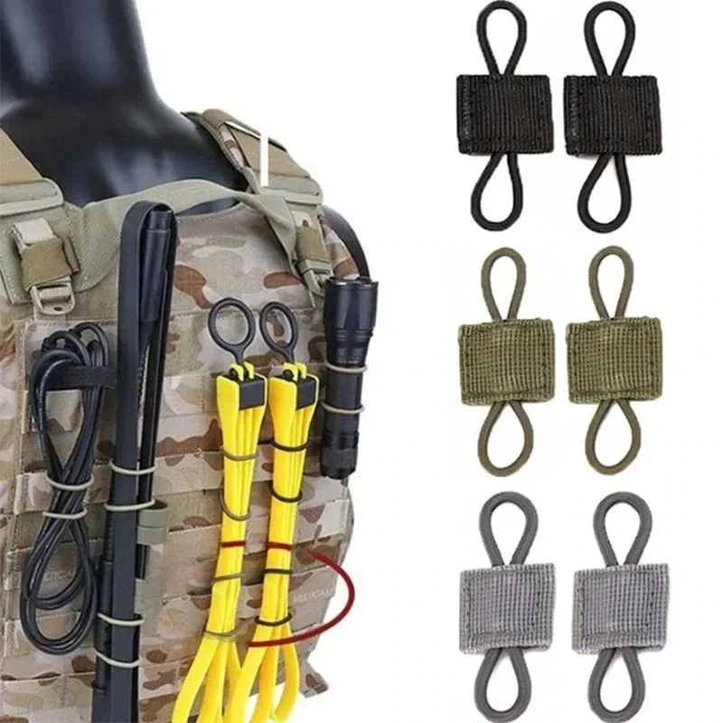 AliExpress - 10 stks MOLLE Elastisch Nylon Singels Lint Gesp Outdoor Wandelen Jacht Rugzak Vest PTT Antenne Stok Pijp Binding Retainer