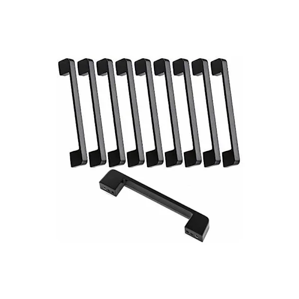 10 st möbelhandtag 160 mm c/c - Svarta kökshandtag Möbelhandtag Svarta kökshandtag 160 mm