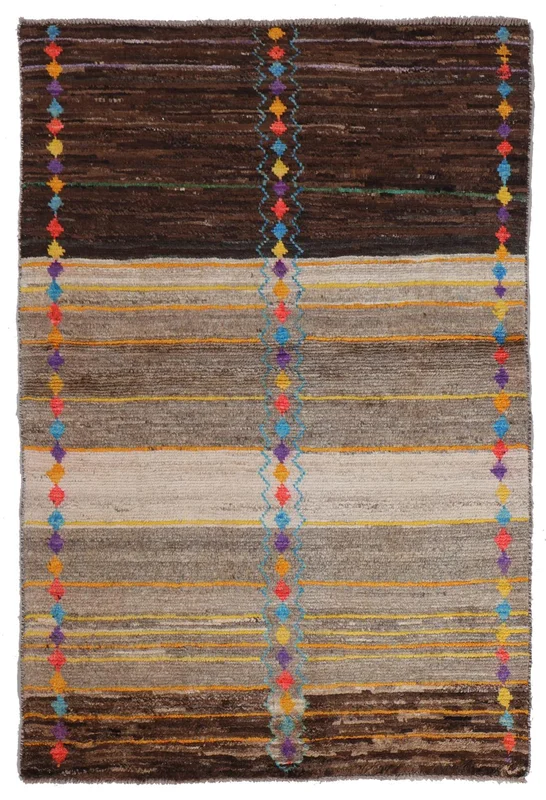 Tapis Berbère Colourful 91X139 (Laine, )