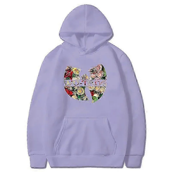 Höst 2024 Ny Hip Hop Streetwear Mode Hoody Wu Tang Grafiskt Tryckt Fleece Tröja Casual Herr