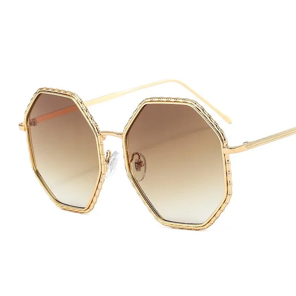 Bohemian Large Oversized Sunglasses Boho Soho Luxury Ibiza Beige Beige