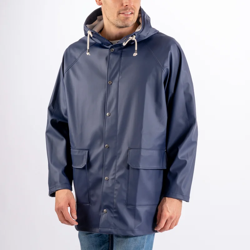 Rain jacket Marine Classic PU Rain Coat Navy, unisex, X-Small