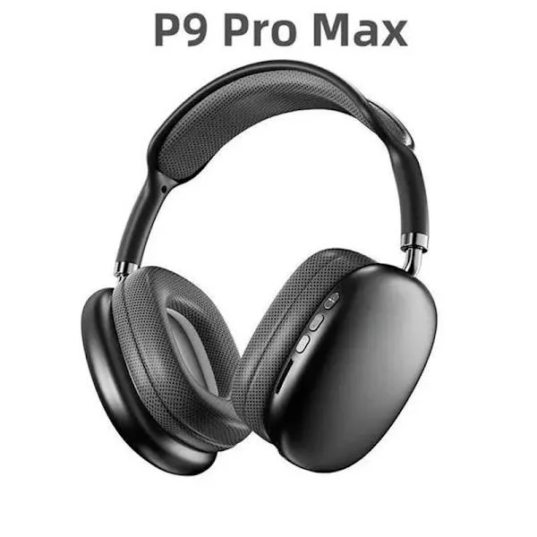 P9 Pro Max Wireless Headphones – Bluetooth 5.3 Noise-Cancelling Outdoor Headphones