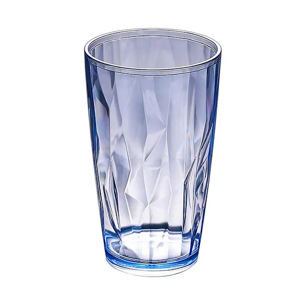 Unbreakable Drinking Glasses 490ml Acrylic Shatterproof Water Glasses Beer Glasses Blue