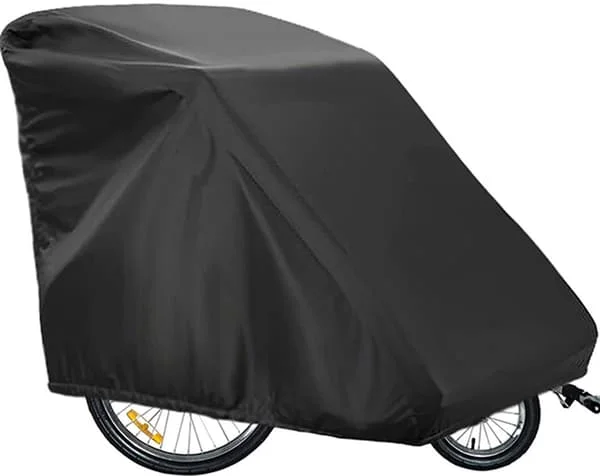 Bike Trailer Cover - Waterproof Bike Storage 420D Oxford Fabric with PU Coating, Children's Anti-UV, Windproof, Dustproof, 84*140*99 cm_yu