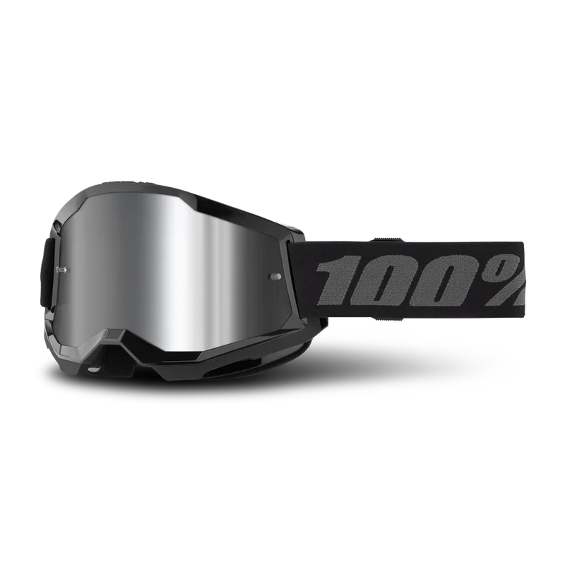 100% Strata 2 Youth MX Goggles Black
