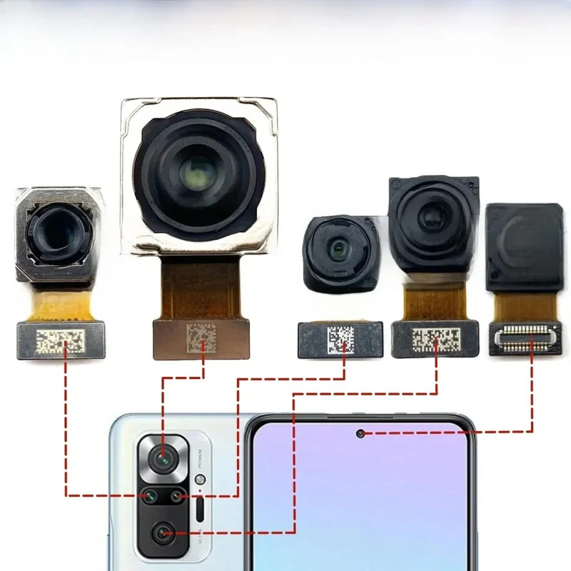 AliExpress - Caméra arrière et avant pour Xiaomi Redmi Note 10 Pro, Verrerie M210, 6G Frmeds Selfie Face, Main Wide Back Camera Tech Flex Cable