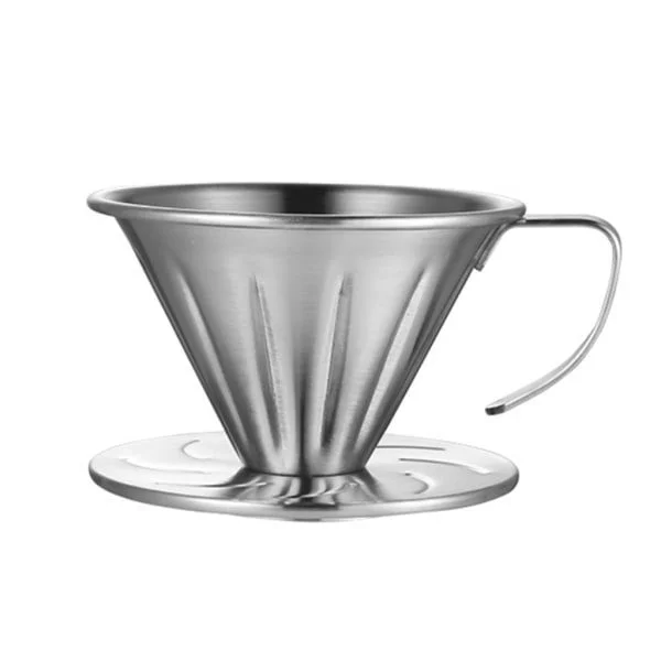 Kaffe Drypper i Rustfrit Stål V-Form Drypper Kaffe Tragt Håndbrygget Kaffe Filter Hæld Over Kaffe Brygning Kop S