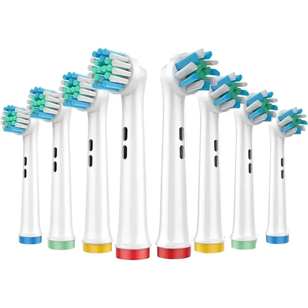 8-pakning tannbørstehoder - 4x Oral-B Cross Action tannbørstehoder og 4x Oral-B Precision Clean tannbørstehoder