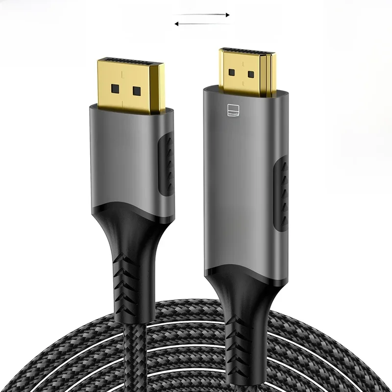 AliExpress - DisplayPort zu HDMI-kompatibles Kabel DP1.4 zu HDMI 2.1 Konverter 8K@60Hz 4K@120Hz HDR für Desktop-Laptop PC TV-Monitor Projektor