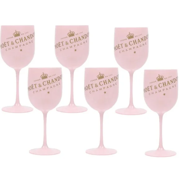 500ml Moet Champagne Fløyter Glass Plast Akryl Champagneglass Vinglass-SS1-