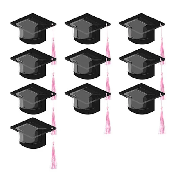 10-pack examensmössa godiskort 2026 examen godis kupol gratulationskort present med tofs chokladask - för vänner studenter lärare skolfest