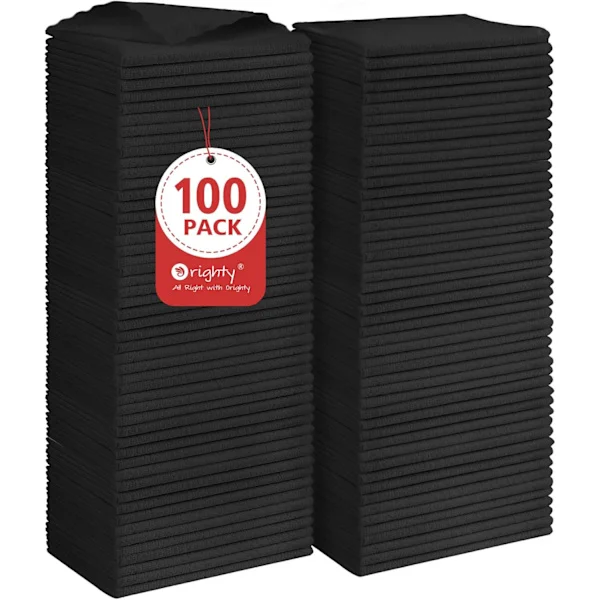 Orighty Mikrofiber Rengjøringsklut, 24-pakning Svært Absorberende Rengjøringskluter, Husholdningsrengjøringsutstyr, Gjenbrukbare Lofrie Kluter 