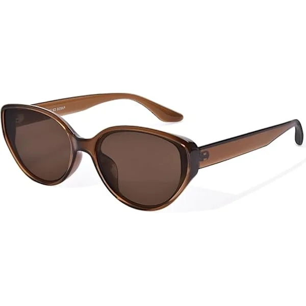 Trendy Cat Eye Solbriller for Kvinner, Polariserte TR90 Stil, Lett UV-beskyttelse OP3033[HK]