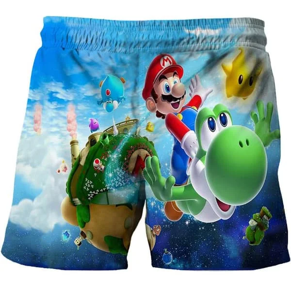 【YD】Super Mario Bros 3D Badedragter til Drenge Pool Tøj Sommer Til Børn 5-10 År C 120cm