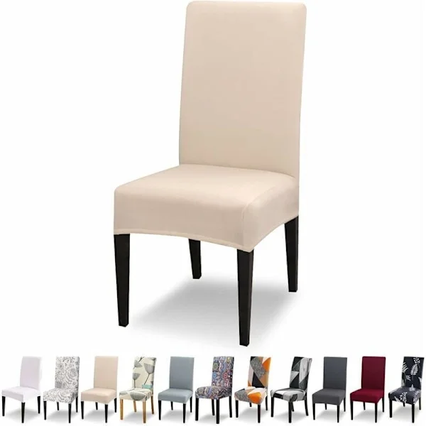 Stretch Chair Covers Set of 4, Universal Washable Modern Dining Chair Cover, Chair Covers for Chairs 45-65cm