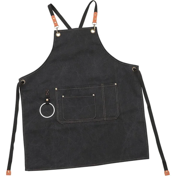 Chef Apron for Men Canvas Work Apron Pockets Cooking Apron for Kitchen Accessories