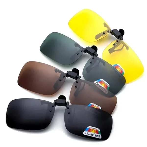 Clip-on sunglasses with flip-up function - UV400 protection - (2 pairs)
