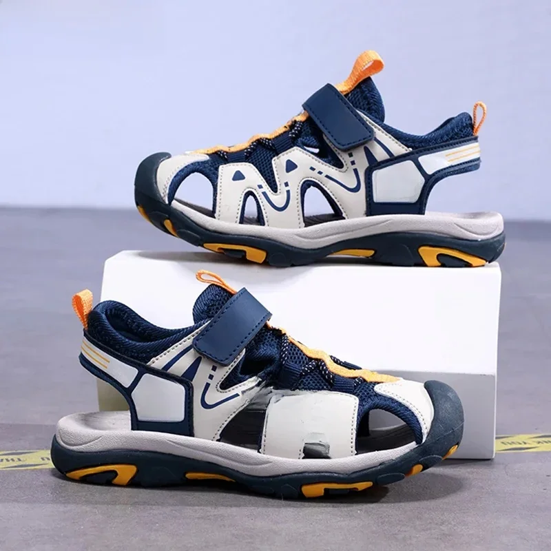 AliExpress - Sandales de Sport d'été pour enfants de 5 à 16 ans, chaussures de plage respirantes et antidérapantes pour garçons, sandales d'extérieur 