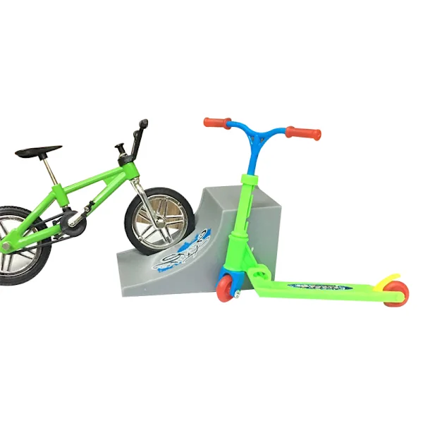 Mini Finger Sports Park Ramp Toys Set, Cyklar med Ramp Educational Finger Toy Set