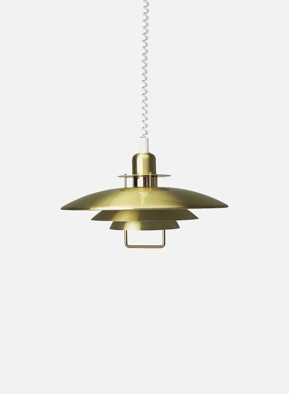 Belid Primus II taklampe m/heis - matt messing