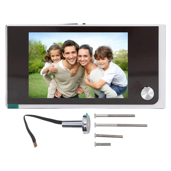 (SC)3.5 inch LCD Digital Door Camera Electronic Monitor Visual Doorbell Surveillance Camera 120 Degree Wide Angle