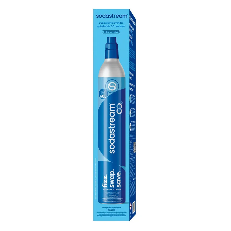 Sodastream Kolsyrecylinder 425 g/60 liter - Köp kolsyremaskin & tillbehör hos Bagaren & Kocken | Köksmaskiner > Kolsyremaskiner > Kolsyrepatron | 