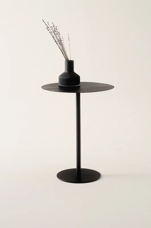 Jotex - Sidebord Svart marmor izmir/røykfarget mattsvart - HEBY - Kjøp Sidebord & småbord hos Jotex