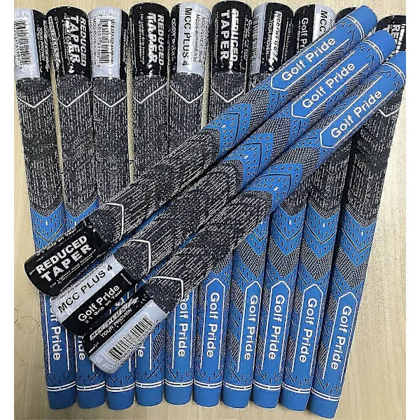 13 Golf Pride MCC PLUS 4 Golfgrepp Standard Midsize Blå