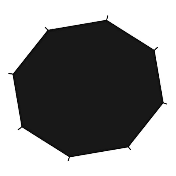 Trampolintrekk Solskjerming Trampoline Solbeskyttelse Rivesikker for 8 Stolper Rund Trampoline Svart Tak Trampoline Markise 10ft