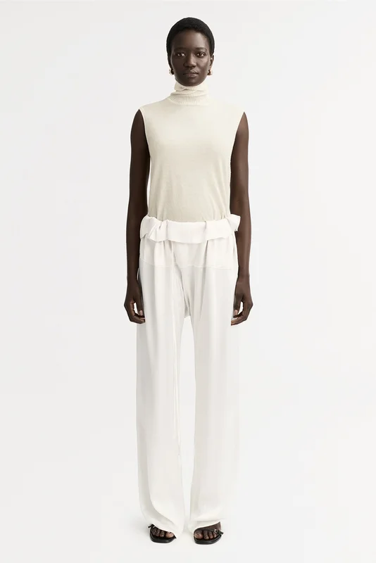 Soft Goat - Featherlight Singlet - Kashmirtröja dam - XS - Bone