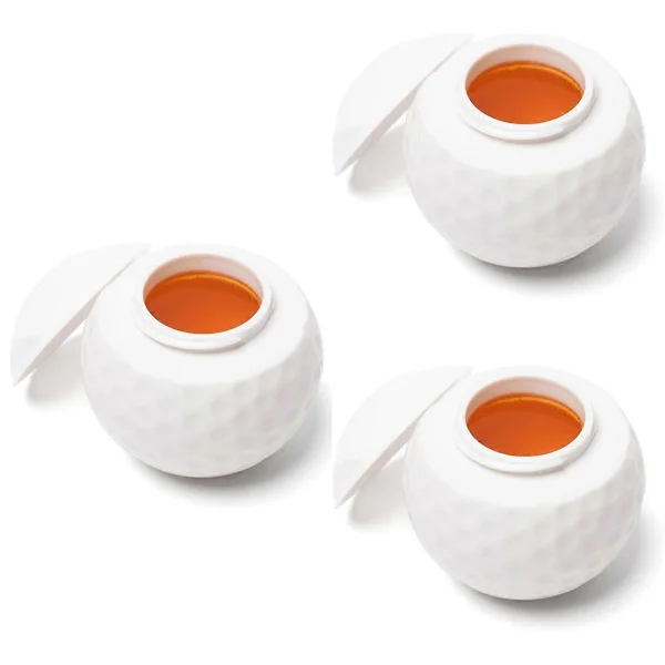 3 stk. Golfboldformede Shotglas Golfbold Shotglas Coolt Golfbold Shotglas Perfekt Gave til Golfentusiaster