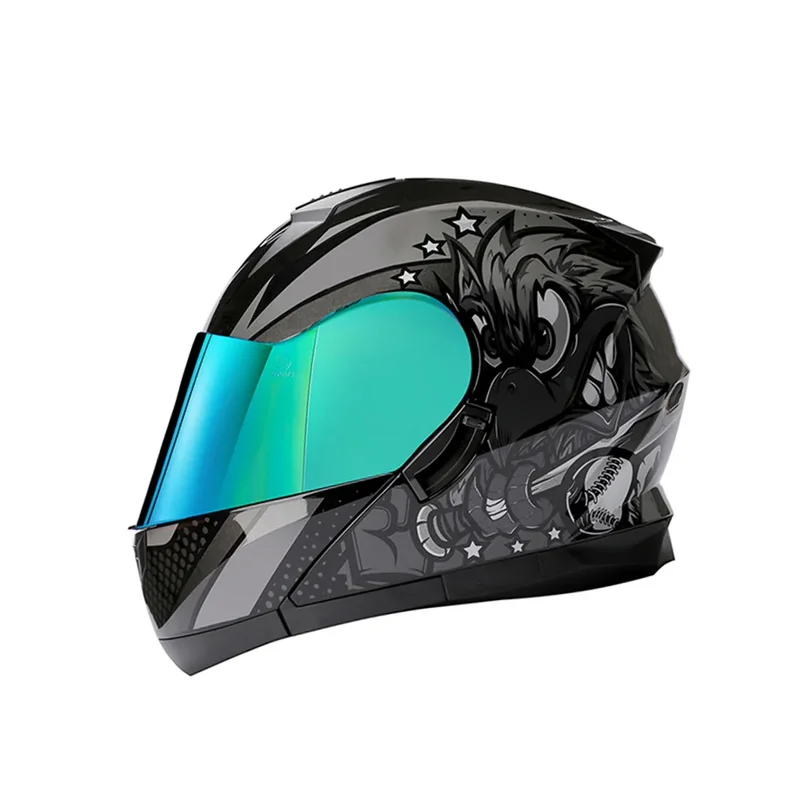 AliExpress - DOT ECE-Zertifizierung Motorrad-Klapphelm mit Doppelvisierlinse Motocross Racing Integralhelm Casco Moto ADV Integralhelm