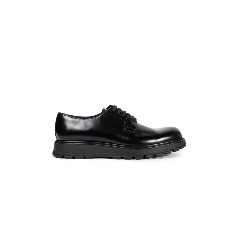 Brushed Leather Lace-up Shoes