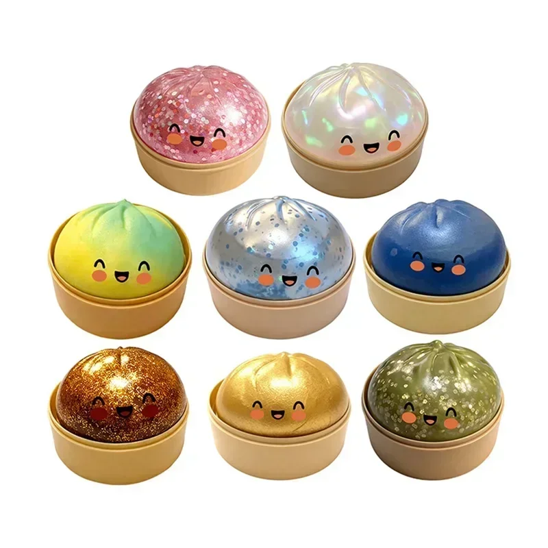 AliExpress - Viral Dumpling Squishy ULTRA ZELDZAAM Gouden Glitter Verborgen Editie Dumpling Squishies Squishy Dumpling Slow Rise Stress Relief Zacht.