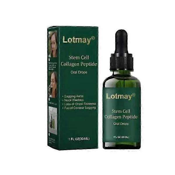 【YD】1-5x Lotmay Stamcell Kollagen Peptid Orala Droppar, Hydrolyserade Flytande Kollagen Peptider för Att Lyfta & Strama Upp Huden & Minska Rynkor