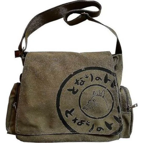 Högkvalitativ Min Granne Totoro Axelväska Stora Satchels Fritids Messenger Crossbody Väska
