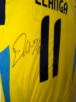Sverige matchtröja Elanga #11 signerad