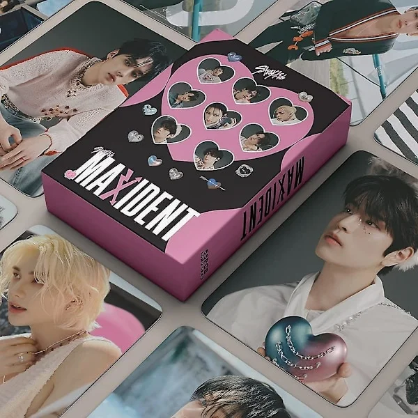 ELEFAD 55 stk Stray Kids Lomo Cards MAXIDENT Stray Kids Nyt Album Mini Foto Kort Stray Kids Poster Kort Gave til Fans (ER-037)