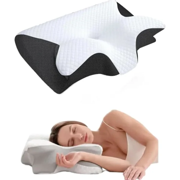 Søvnapnépute, nakkepute (for behandling av søvnapné), høykvalitets minneskumpute (for lindring av nakkesmerter), ergonomisk pute[C]