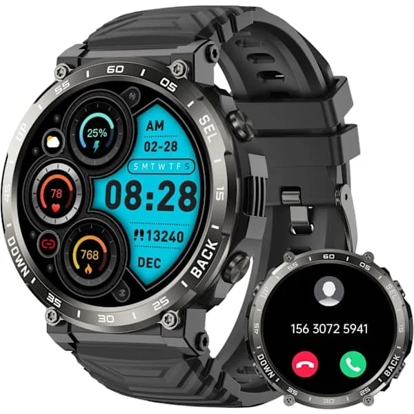 Smartwatch Herr Smartwatch med Samtal - Vattentät Bluetooth Liten