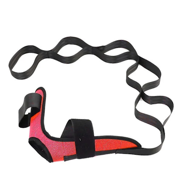 Flexin Yoga Stretching Band Yogarem, Stretchbälte, Gymnastikband med Öglor, Yogabälte för Ben